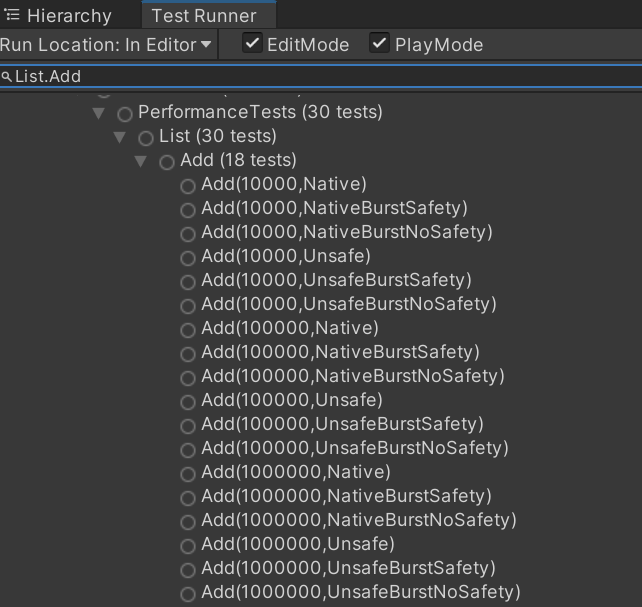 Performance Test Framework example