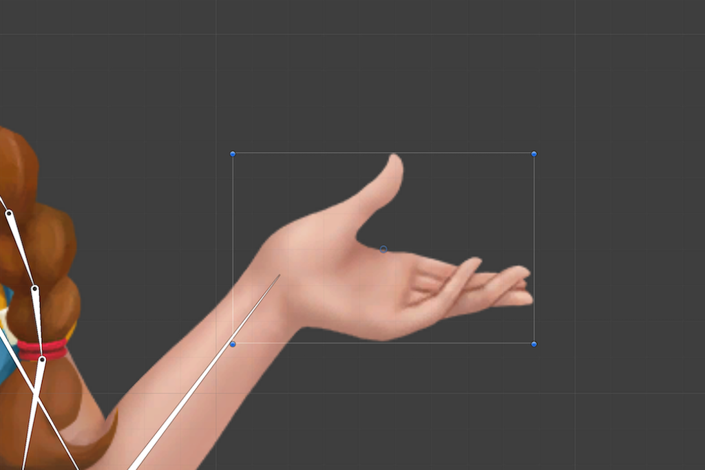 Figure 1: The original open-hand sprite.