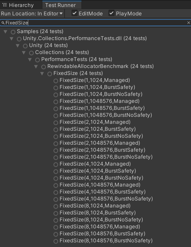 Performance Test Framework example