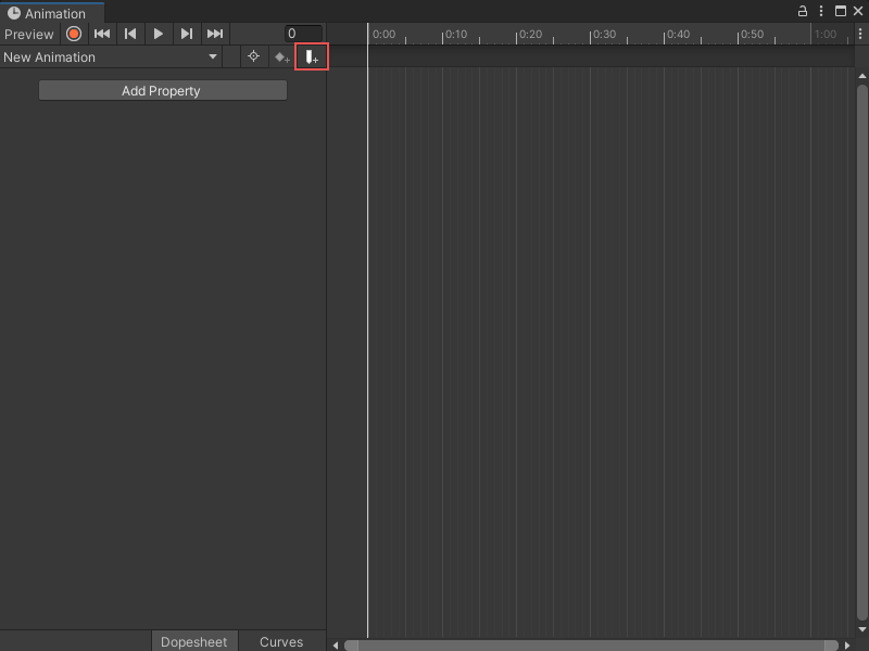 The Add Animation button in the Animation window.