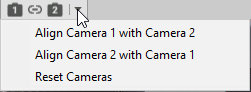 Drop-down options of multi-viewport cameras.
